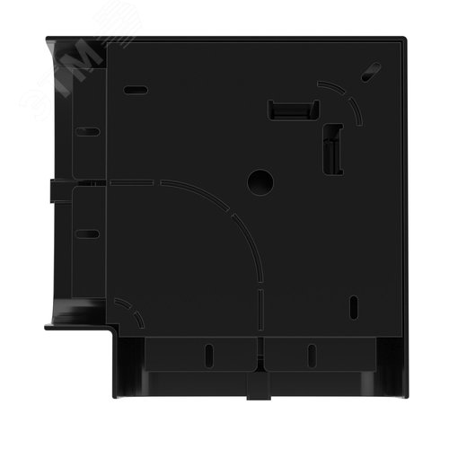 Угол плоский 90х50 мм, черный - фото 3