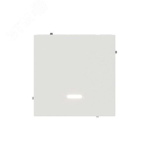 Переключатель одноклавишный с подсветкой, KANT, белый песок - фото 2