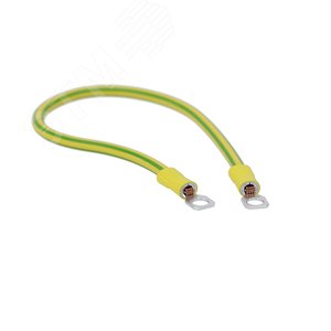 Перемычка медная сечение 6 мм2 с наконечниками М6 в комплекте метизы L500 мм - фото 2