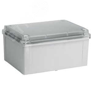 Коробка ответвит. с гладкими стенками и матовой крышкой, IP56,190х140х70мм - фото 3