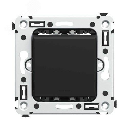 Avanti Инвертор одноклавишный в стену Черный      матовый (Переключатель сх.7) - фото 1