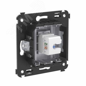 Avanti Телефонная розетка RJ-12 без шторки в стену одинарная, Закаленная сталь - фото 3