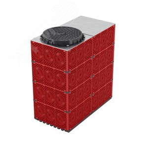 Кабельный колодец связи (ККС) пластиковый для кабельной канализации с пластиковым люком, 1500х750х1500 мм - фото 2