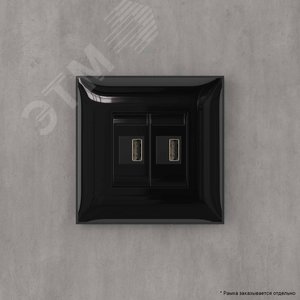 Avanti USB зарядное устройство в стену, ''Черный квадрат'' - фото 6