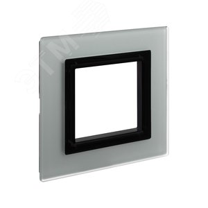 Рамка из натурального стекла,, ''Avanti'', светло-серая, 2 модуля - фото 2