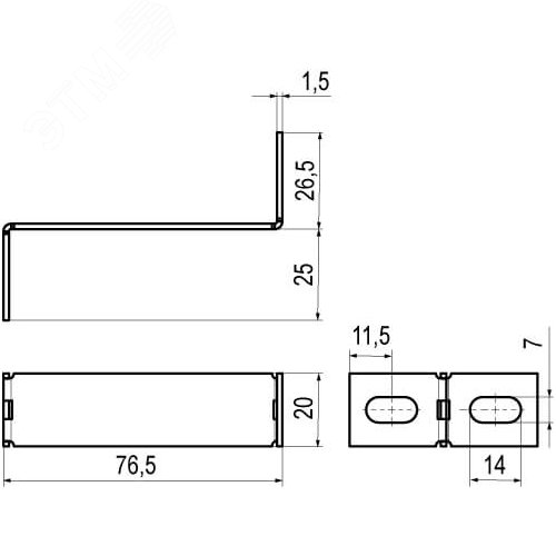 Держатель огнестойкой перегородки для консолей BBH-60/70 - фото 2