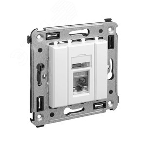 Avanti Компьютерная розетка RJ-45 в стену, кат.5e одинарнаяэкранированная, Белое облако - фото 2