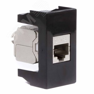 Розетка RJ-45 кат5E,экр, ЭУИ Вива (Viva),1 мод.,черн - фото 2