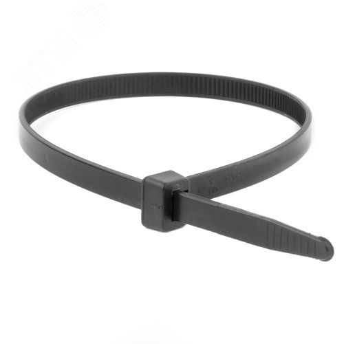 Хомут P6.6 устойчивый к УФ, черный, 7,6x370 - фото 1