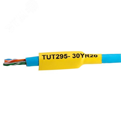 Термоусаживаемая самозатухающая трубка для термотрансферной печати 2,4/0,8 мм белый 3:1, 20 м - фото 3