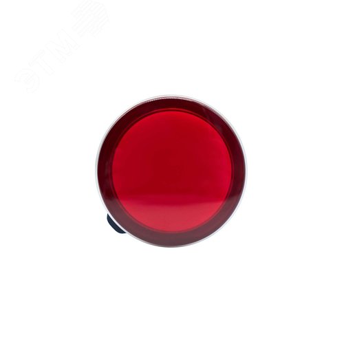 Сигнальная лампа со встроенным диодом 220В, красная, алюминиевое кольцо, зажим Plug-In - фото 3