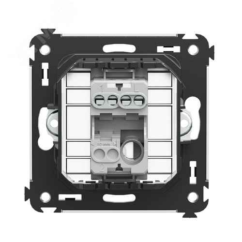 Avanti Выключатель одноклавишный, в стену Закаленная сталь - фото 3