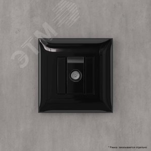 Avanti Розетка TV оконечная в стену,  Черный квадрат - фото 5