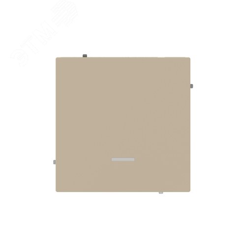 Выключатель одноклавишный с подсветкой, KANT, ванильный марципан - фото 1