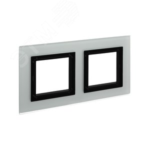 Рамка из натурального стекла, ''Avanti'', светло-серая, 4 модуля - фото 2