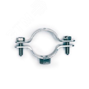 Хомут трубный 2 1/2 (75-80 мм) М10 оцинкованная сталь - фото 1