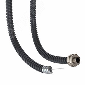 Металлорукав DN 20мм в герметичной ПВХ изоляции, низкотемпературный, Dвн 20,5 мм, Dнар 25,5, с протяжкой, 50 м, цвет чёрный - фото 3