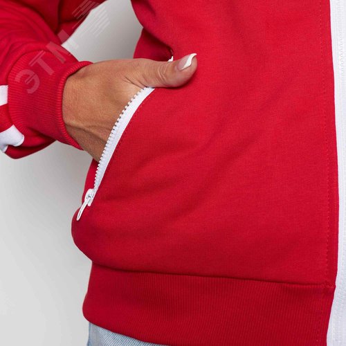 Олимпийка, красный цвет, размер M - фото 8