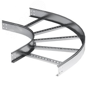 Угол горизонтальный 90 градусов 80x200 R600 в комплекте крепежные элементы соединительные пластины - фото 1