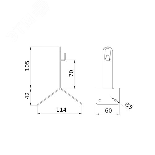 Зажим угловой коньковый 100 мм - фото 5