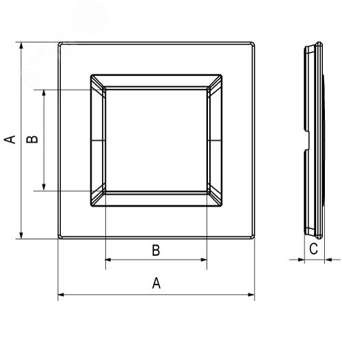 Рамка из алюминия, ''Avanti'', серая, 2 модуля - фото 6