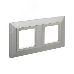 Рамка из металла, ''Avanti'', светло-серебристая, 4 модуля - фото 2