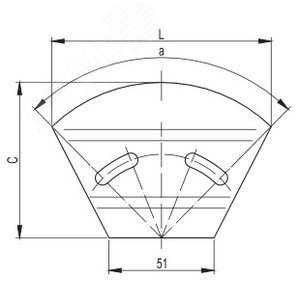 Угол горизонтальный изменяемый СРО 0-44 градусов 100х80 цинк-ламельный - фото 2