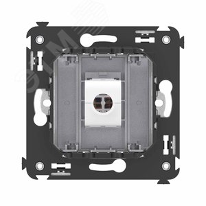 Avanti Компьютерная розетка RJ-45 без шторки в стену, кат.6А одинарная,  Закаленная сталь - фото 4