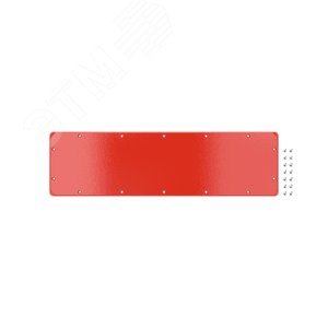 Фланец сплошной для корпусов ST, тип 5, 543x153 мм, красный RAL3020 - фото 1