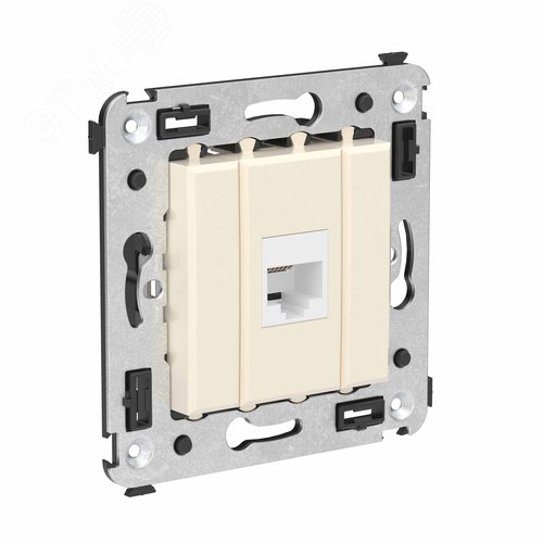 Avanti Телефонная розетка RJ-12 без шторки в стенуодин рная Ванильная дымка - фото 2