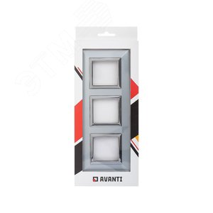 Рамка из металла, ''Avanti'', светло-серебристая, 6 модулей - фото 5