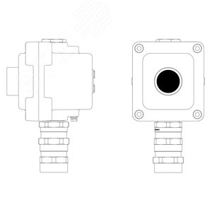 Изображение товара Пост управления взрывонепроницаемый из алюминия LCSD-01-B-MC-P1B(11)x1-PCMB-KA3MHK (шт)