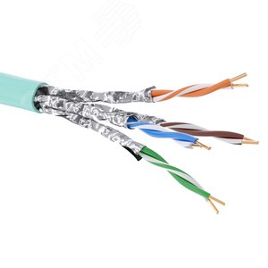 Витая пара CAT 6А U/UTP нг(A)-LSLTx бухта 500м аква