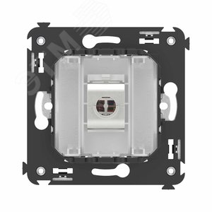 Avanti Avati Компьютерная розетка RJ-45 без шторки в     стену кат.6 одинарная экранированная Белое облако - фото 4