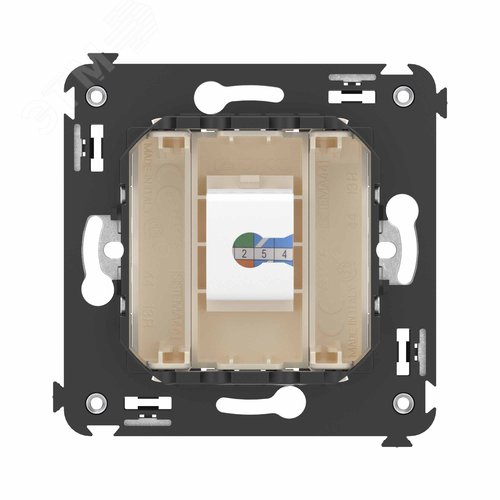 Avanti Телефонная розетка RJ-12 без шторки в стенуодин рная Ванильная дымка - фото 4