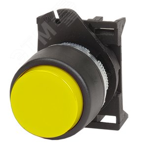 Изображение товара Кнопка выпуклая прозрачная без фиксации желтая (шт)