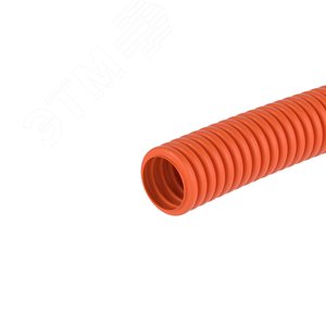Труба гофрированная ПНД 50мм без протяжки легкая оранжевая (15м) 70950 DKC - 4