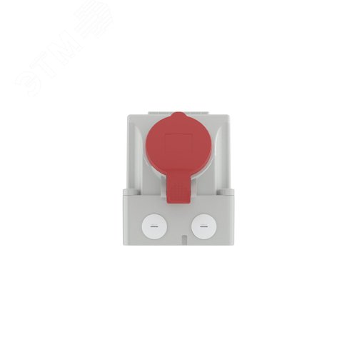 Розетка наружной установки IP44 16А 3P+E+N 400В с механической блокировкой и боковым расположением разъема - фото 2