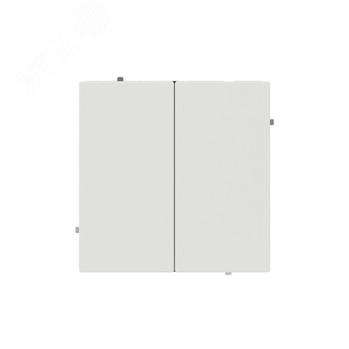 Переключатель двухклавишный, KANT, белый песок - фото 1