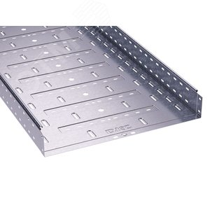 Лоток перфорированный 600х100х3000 цинк-ламельный - фото 1