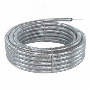 Металлорукав из оцинкованной стали с протяжкой DN 10мм, Dвн 10,0 мм, Dнар 13,0 мм, IP40, 50м - фото 4