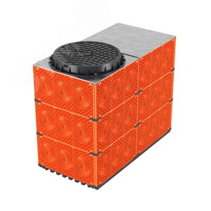 Кабельный колодец связи (ККС) пластиковый для кабельной канализации с пластиковым люком, F0, 1500х750х1125 мм - фото 1