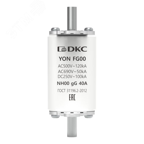 Предохранитель YON ножевого типа FG00 с одинарной индикацией 40А - фото 2