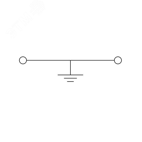 Клемма заземления, винтовой зажим, 2 точки подключения, 35 кв.мм - фото 4