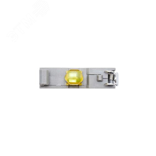 Контактный блок с клеммными зажимами под винт со светодиодом на 220В, жёлтый - фото 3