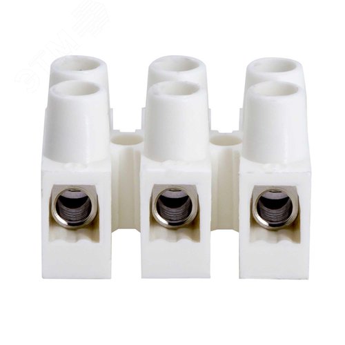 Клеммник 3П 85 градусов 450V 24A 2 5м.кв полипропилен белый - фото 2