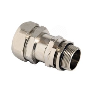 Муфта металлорукав-коробка DN 40 с уплотнением кабеля IP68 М40х15 D=20 - 27мм - фото 1