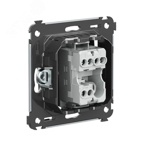 Avanti Переключатель одноклавишный в стену, ''Черный квадрат'' - фото 4