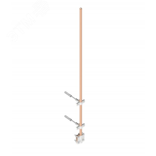 Молниеприемник с держателями 3000мм медь - фото 1