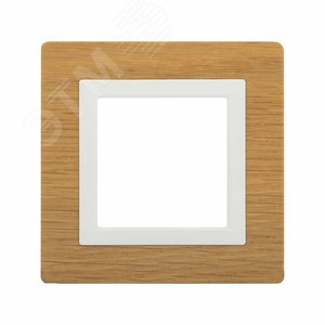 Рамка из натурального дерева, ''Avanti'', беленый дуб, 2 модуля - фото 1